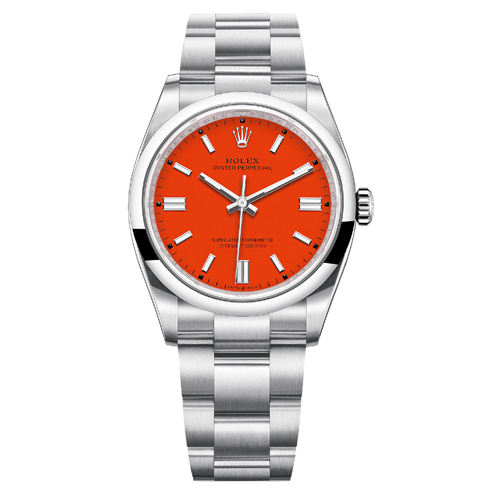 Rolex oyster perpetual Red dial 527