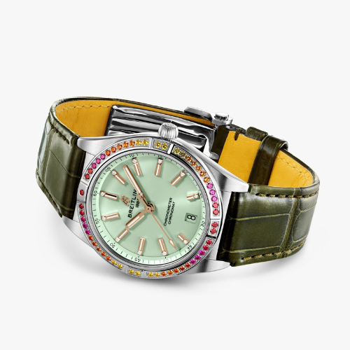 Breitling Chronomat women 36 South Sea green
