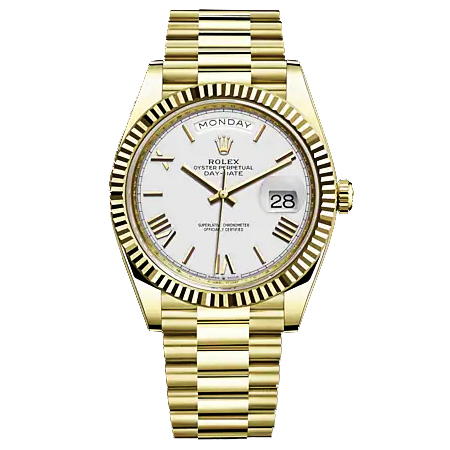 Rolex Oyster Perpetual Day-Date Gold With White Dial