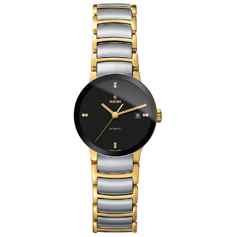 Rado Centrix Gold Silver Black Dial 5477 Men